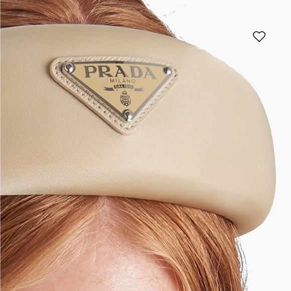 Authentic Prada Re-Nylon headband in Beige Khaki - Picture 3 of 8